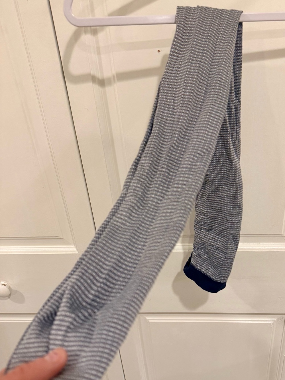 American Apparel XS Striped Knit Tights in White and Navy. Rare. Like new!